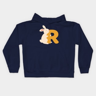 Animal alphabet  R Kids Hoodie